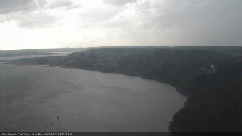 Lake Travis webcam, July 31, 2020 5:00 PM CT