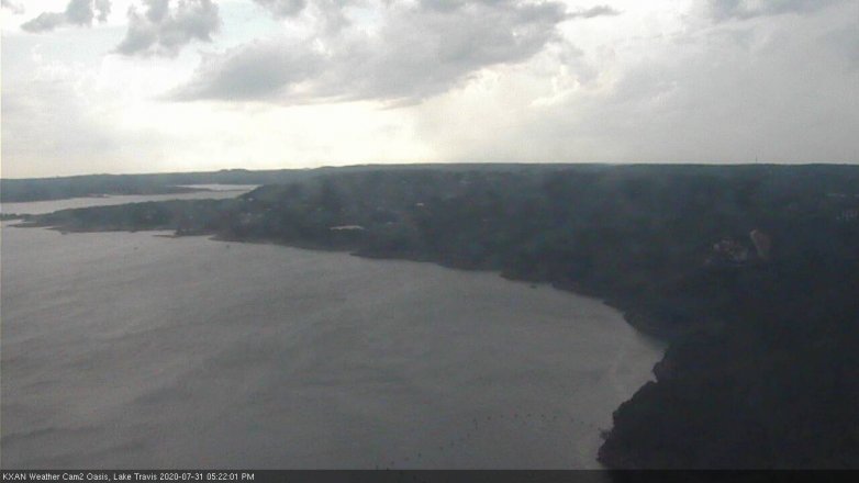 Lake Travis webcam, July 31, 2020 5:25 PM CT