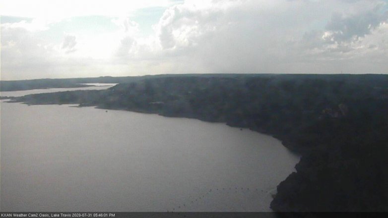 Lake Travis webcam, July 31, 2020 5:45 PM CT