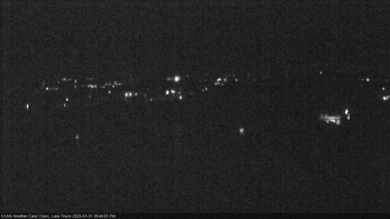Lake Travis webcam, July 31, 2020 9:45 PM CT