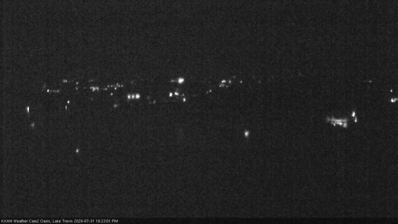 Lake Travis webcam, July 31, 2020 10:25 PM CT