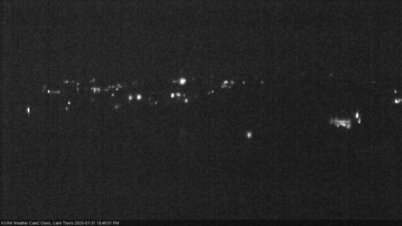 Lake Travis webcam, July 31, 2020 10:45 PM CT