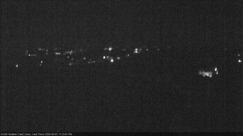 Lake Travis webcam, August 1, 2020 11:25 PM CT