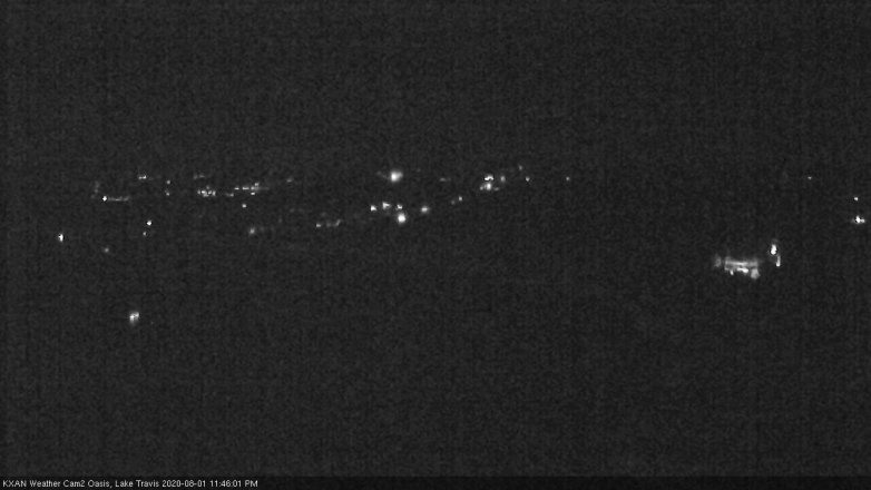 Lake Travis webcam, August 1, 2020 11:45 PM CT