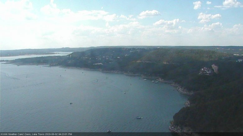 Lake Travis webcam, August 2, 2020 4:25 PM CT