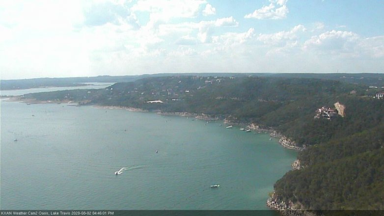 Lake Travis webcam, August 2, 2020 4:45 PM CT