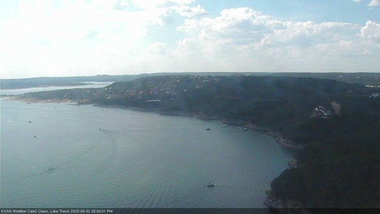 Lake Travis webcam, August 2, 2020 5:00 PM CT