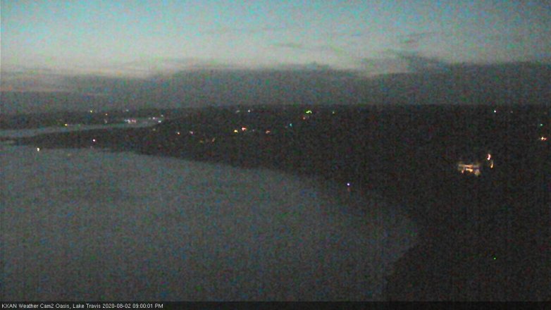 Lake Travis webcam, August 2, 2020 9:00 PM CT