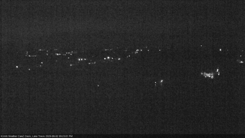 Lake Travis webcam, August 2, 2020 9:25 PM CT