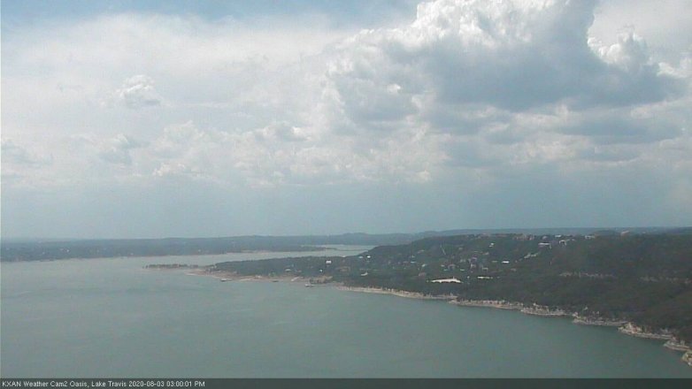 Lake Travis webcam, August 3, 2020 3:00 PM CT