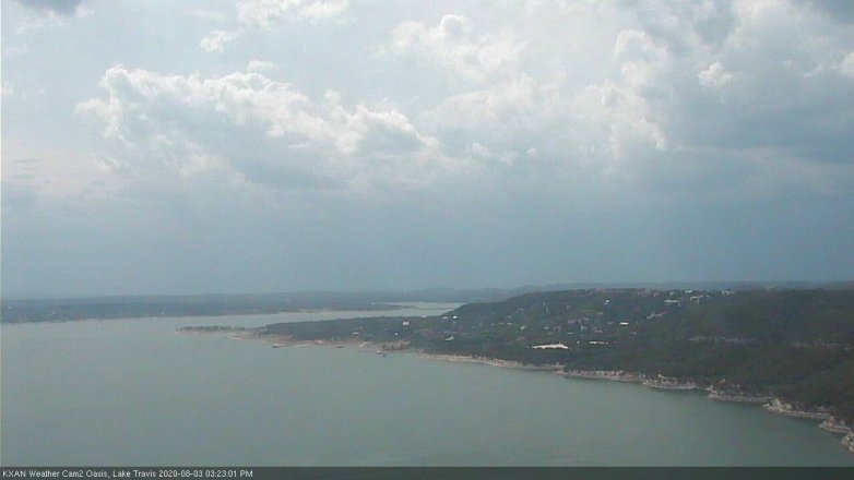 Lake Travis webcam, August 3, 2020 3:25 PM CT