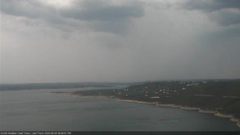 Lake Travis webcam, August 3, 2020 4:45 PM CT