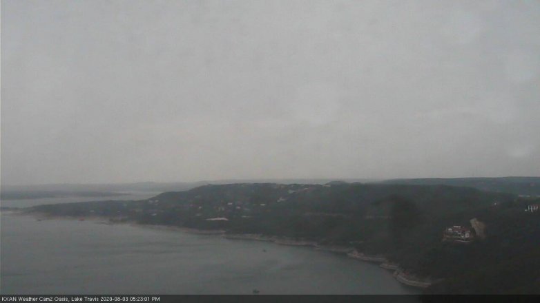 Lake Travis webcam, August 3, 2020 5:25 PM CT