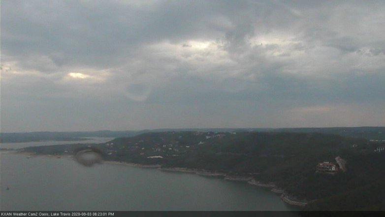 Lake Travis webcam, August 3, 2020 6:25 PM CT