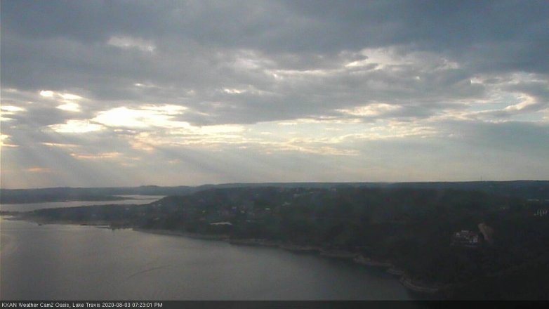 Lake Travis webcam, August 3, 2020 7:25 PM CT