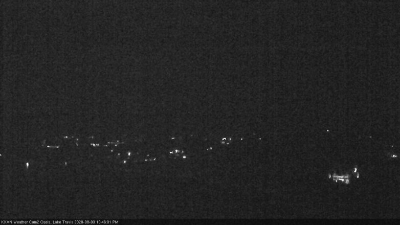 Lake Travis webcam, August 3, 2020 10:45 PM CT