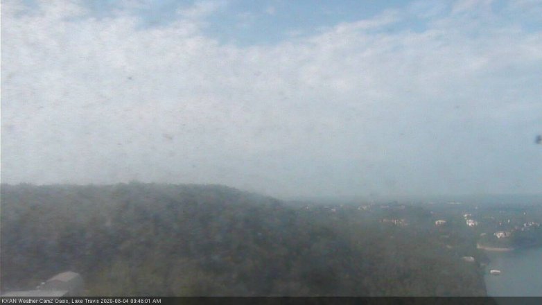 Lake Travis webcam, August 4, 2020 9:45 AM CT