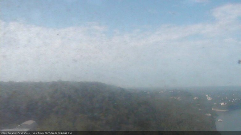 Lake Travis webcam, August 4, 2020 10:00 AM CT