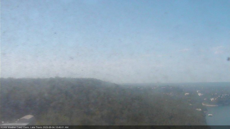 Lake Travis webcam, August 4, 2020 10:45 AM CT