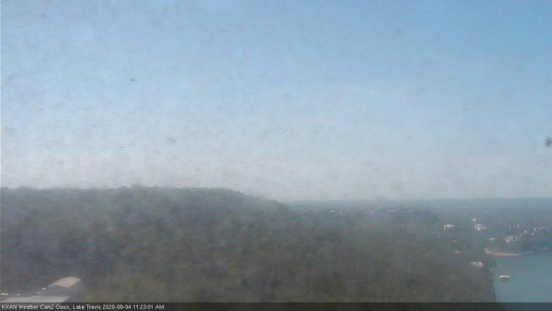 Lake Travis webcam, August 4, 2020 11:25 AM CT
