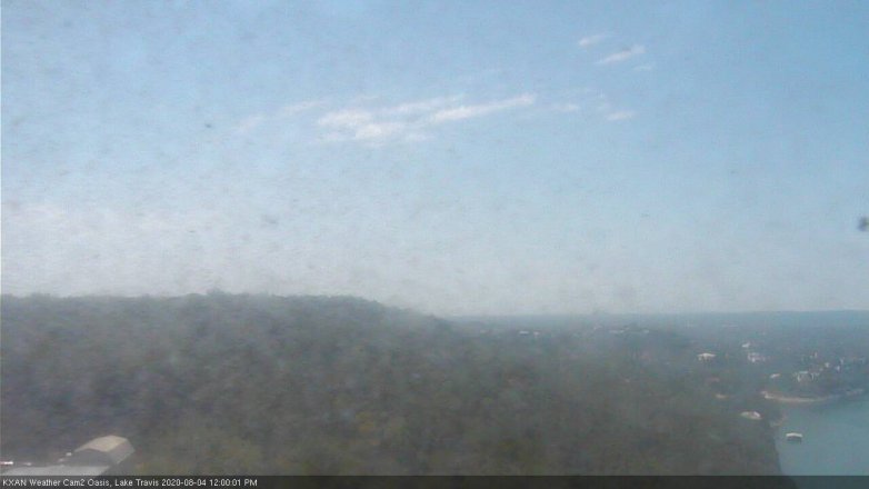 Lake Travis webcam, August 4, 2020 12:00 PM CT