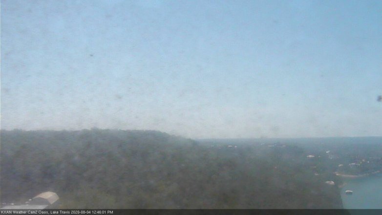 Lake Travis webcam, August 4, 2020 12:45 PM CT