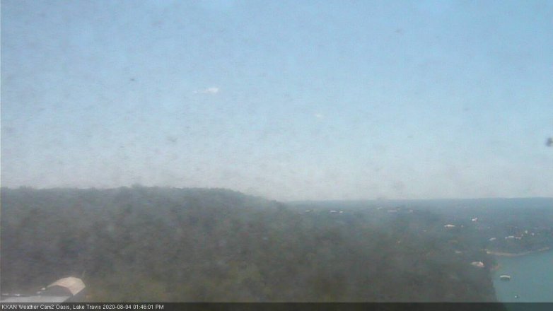 Lake Travis webcam, August 4, 2020 1:45 PM CT