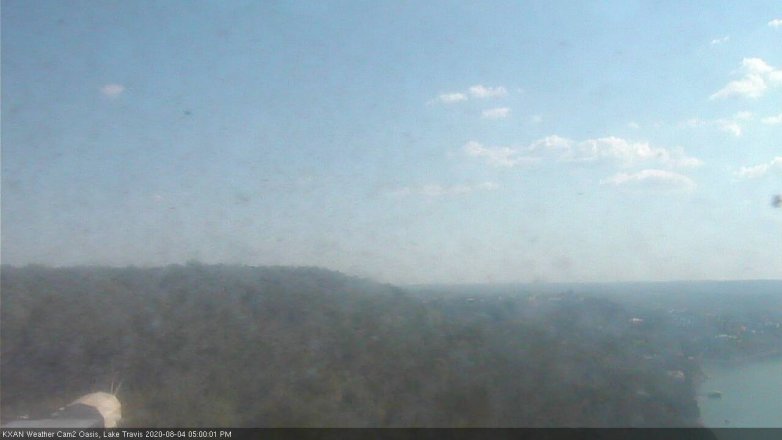 Lake Travis webcam, August 4, 2020 5:00 PM CT