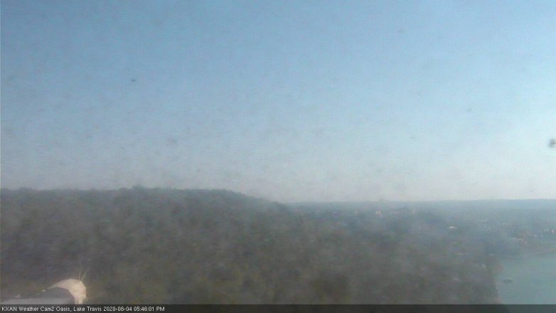 Lake Travis webcam, August 4, 2020 5:45 PM CT