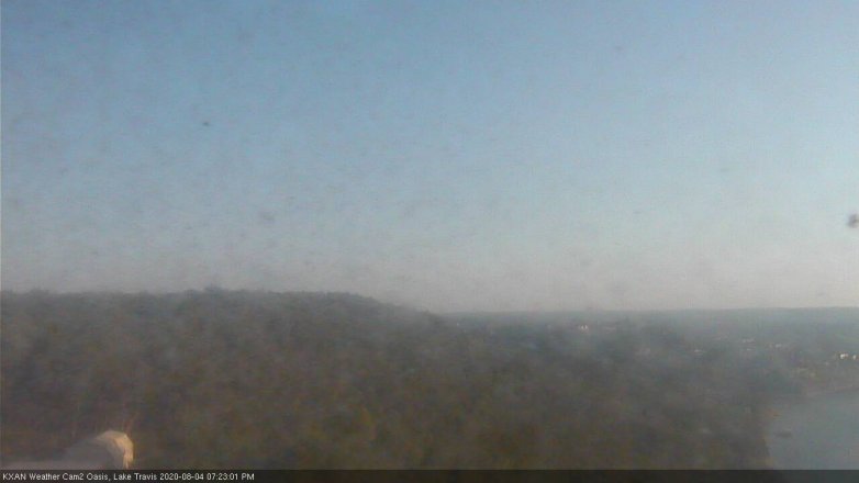 Lake Travis webcam, August 4, 2020 7:25 PM CT