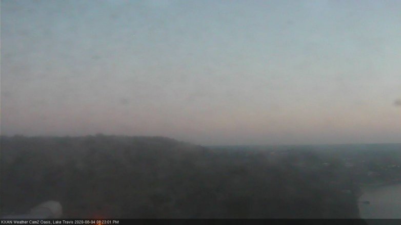 Lake Travis webcam, August 4, 2020 8:25 PM CT