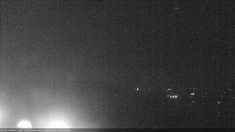 Lake Travis webcam, August 4, 2020 11:00 PM CT