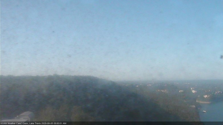 Lake Travis webcam, August 5, 2020 9:00 AM CT