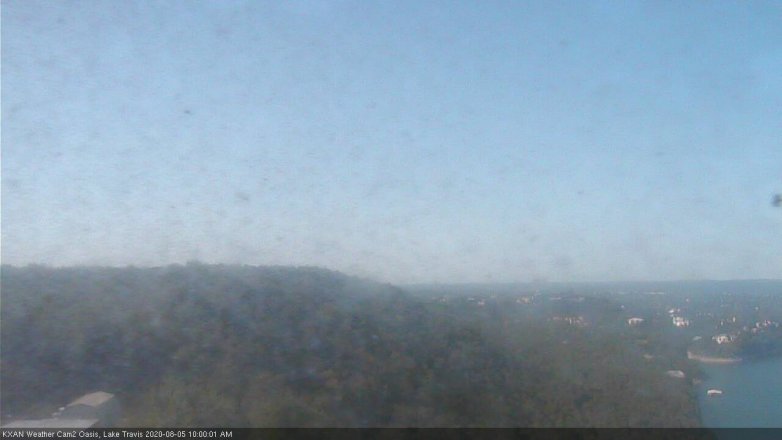 Lake Travis webcam, August 5, 2020 10:00 AM CT