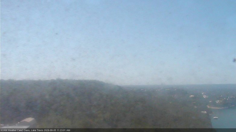 Lake Travis webcam, August 5, 2020 11:25 AM CT