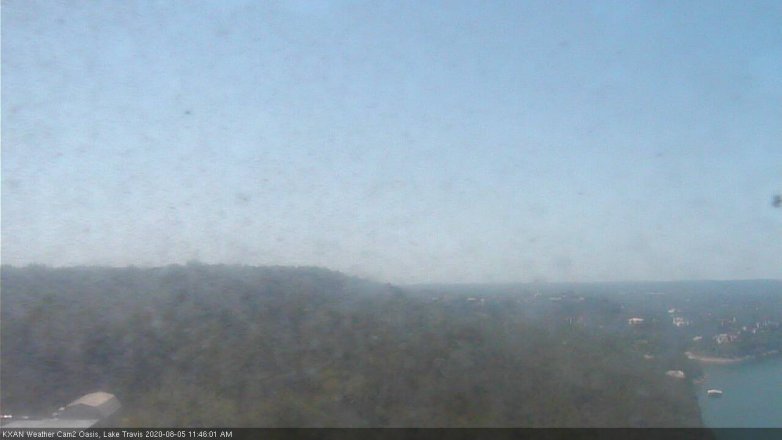 Lake Travis webcam, August 5, 2020 11:45 AM CT