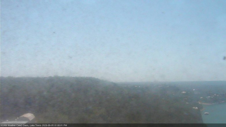 Lake Travis webcam, August 5, 2020 1:00 PM CT