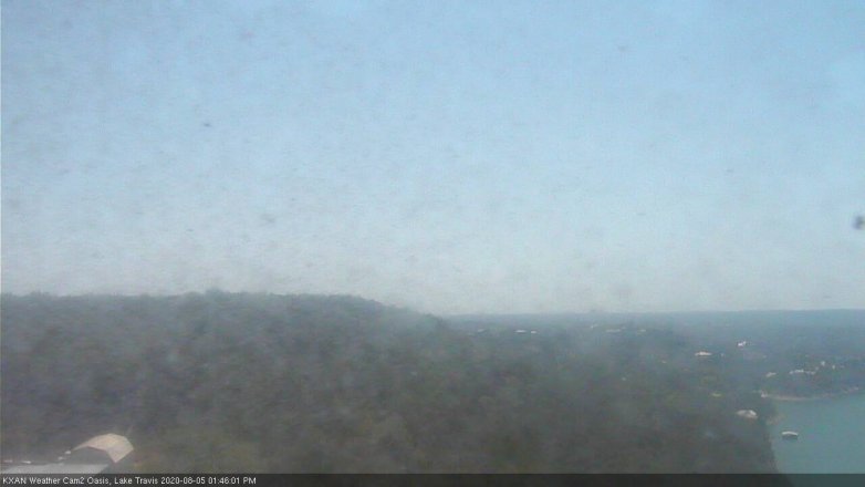 Lake Travis webcam, August 5, 2020 1:45 PM CT