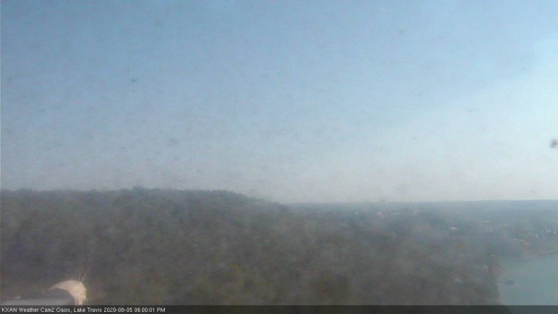 Lake Travis webcam, August 5, 2020 6:00 PM CT