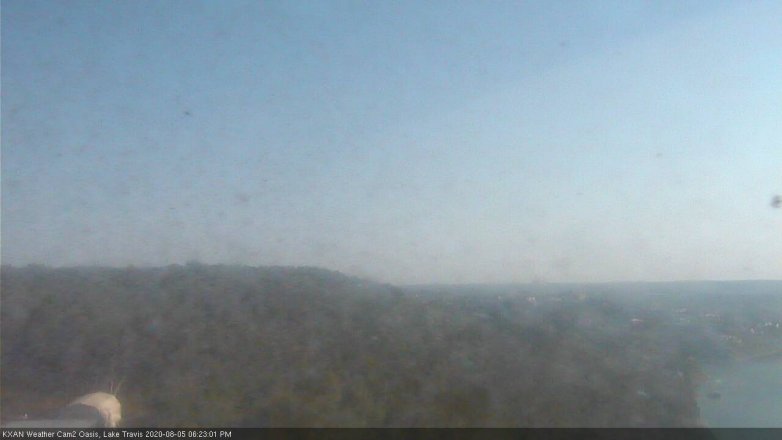 Lake Travis webcam, August 5, 2020 6:25 PM CT