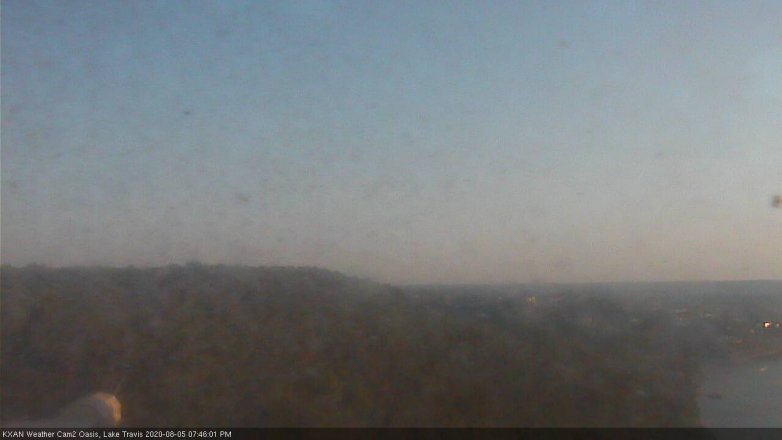 Lake Travis webcam, August 5, 2020 7:45 PM CT
