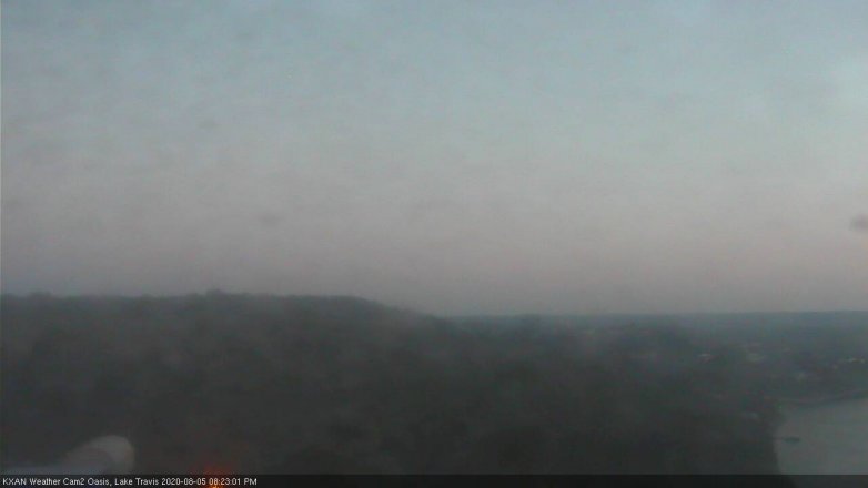 Lake Travis webcam, August 5, 2020 8:25 PM CT