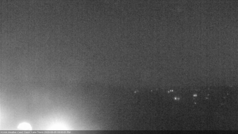 Lake Travis webcam, August 5, 2020 9:00 PM CT