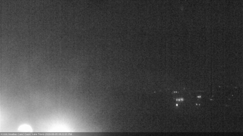 Lake Travis webcam, August 5, 2020 9:25 PM CT