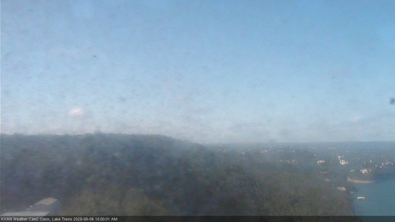 Lake Travis webcam, August 6, 2020 10:00 AM CT