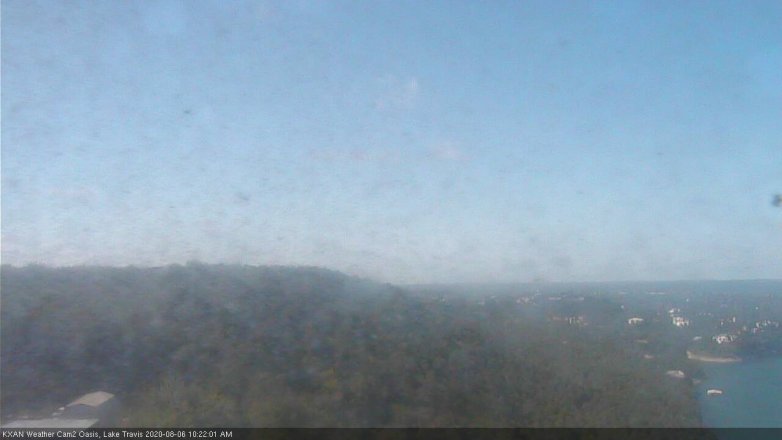 Lake Travis webcam, August 6, 2020 10:25 AM CT