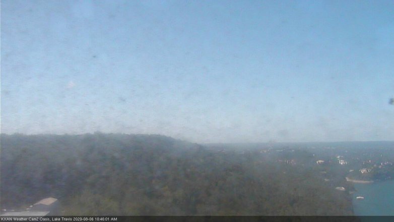 Lake Travis webcam, August 6, 2020 10:45 AM CT