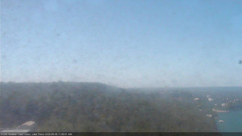 Lake Travis webcam, August 6, 2020 11:00 AM CT