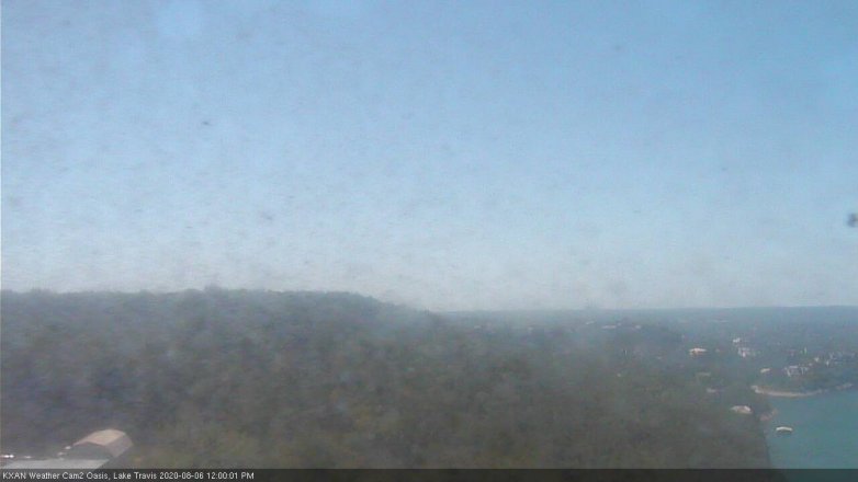 Lake Travis webcam, August 6, 2020 12:00 PM CT