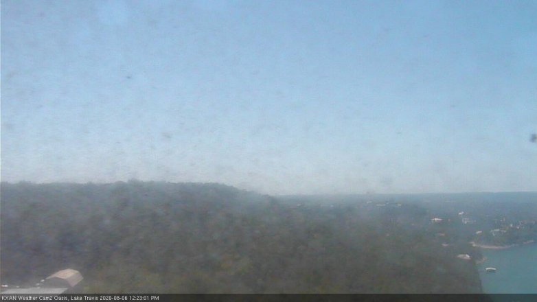 Lake Travis webcam, August 6, 2020 12:25 PM CT